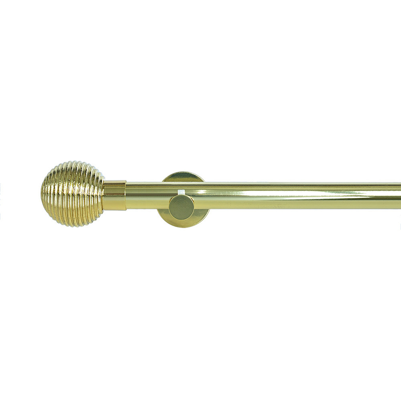 Multi Layer Ball Finial Pipe Curtain Rods Custom Anti Copper
